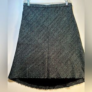 Banana Republic tweed high-low midi skirt Size 10